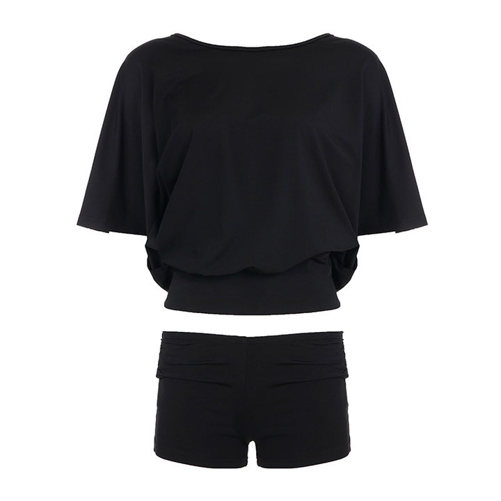 Damen Sportliches Bikini-Set mit lockerem Oberteil- und Short-Kombination Echo Archiv
