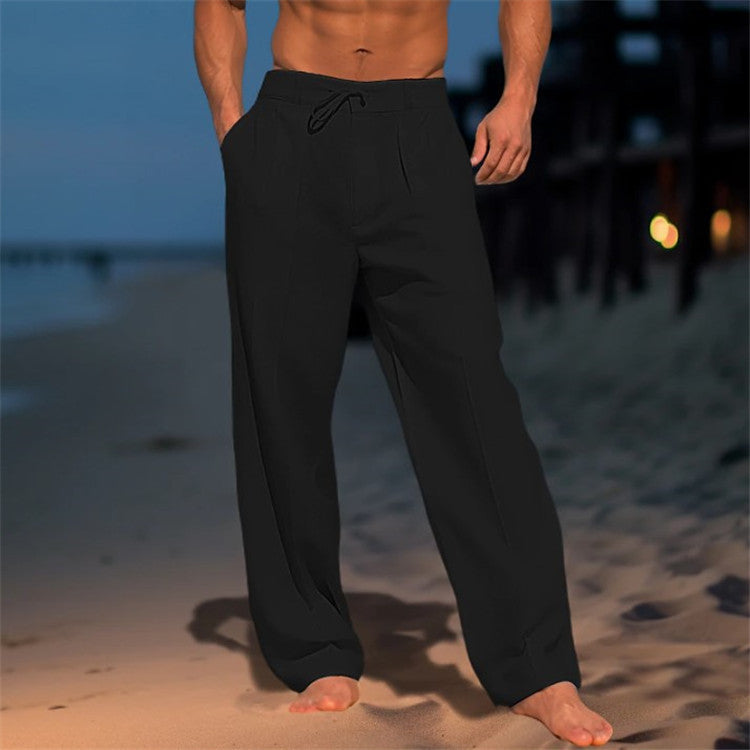 Herren Elegante Chinohose mit Lockerer Passform Echoarchiv