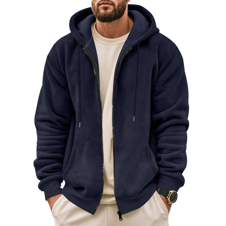 Herren Sportliche Kapuzenjacke mit atmungsaktivem Material und praktischem Reißverschluss Echoarchiv