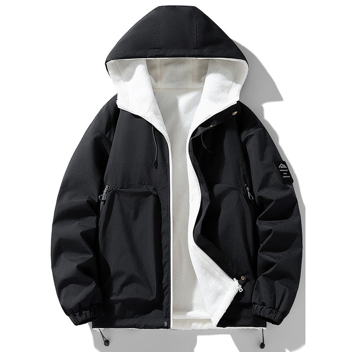 Herren Übergangsjacke mit kuscheligem Fleece-Innenfutter und wasserabweisendem Material Echoarchiv