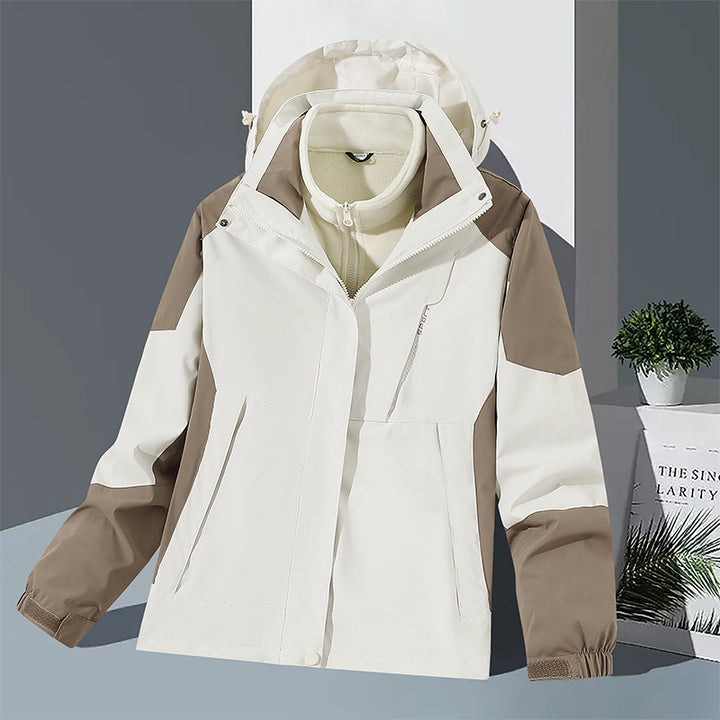 Männliche winddichte Softshelljacke mit integriertem Mikrofaserschicht und verstellbarer Kapuze – Taviero