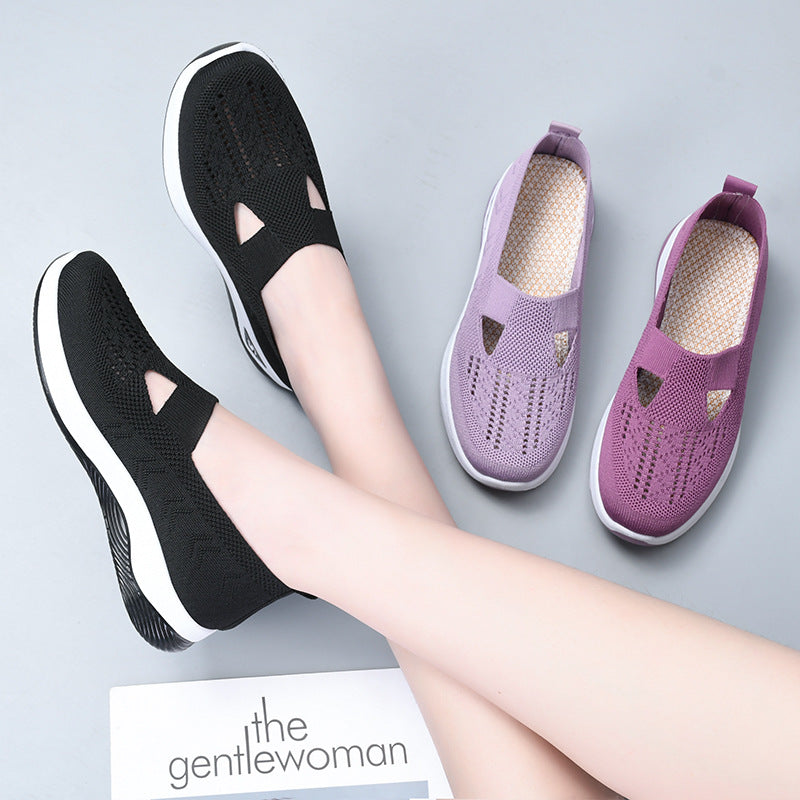 Damen Atmungsaktive Slip-On Sneakers mit elastischem Design Echo Archiv