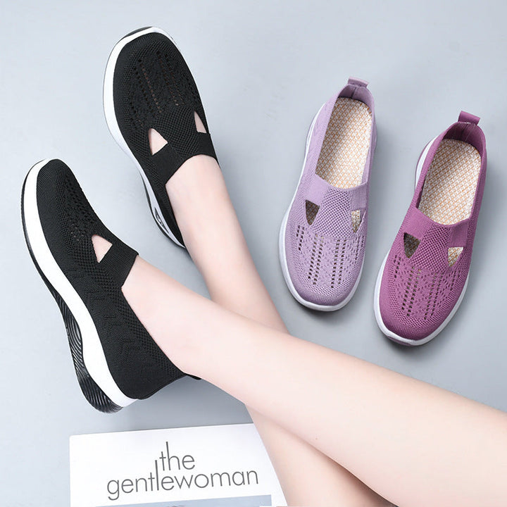 Damen Atmungsaktive Slip-On Sneakers mit elastischem Design Echo Archiv