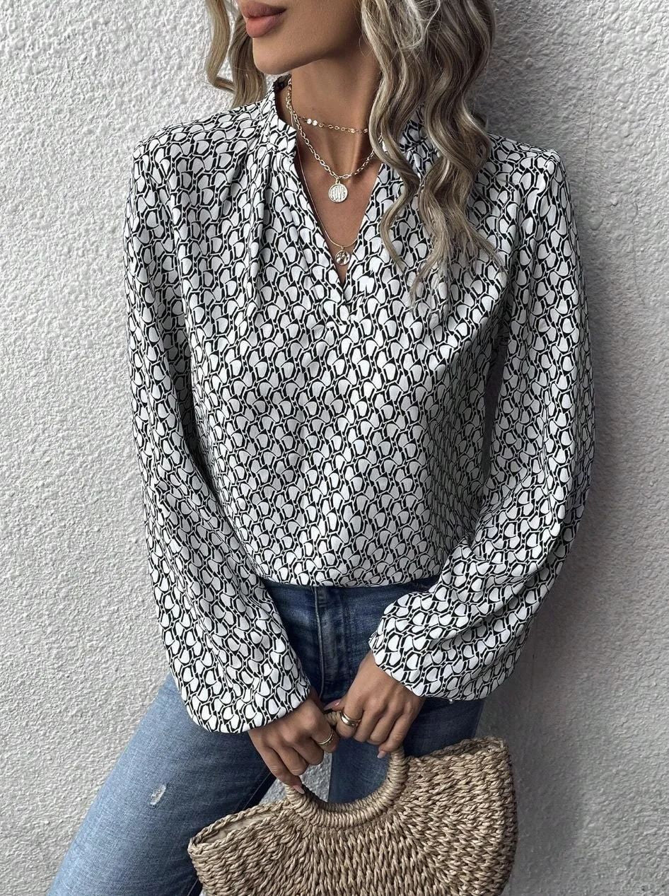 Damen Elegante Bluse mit Muster Echo Archiv