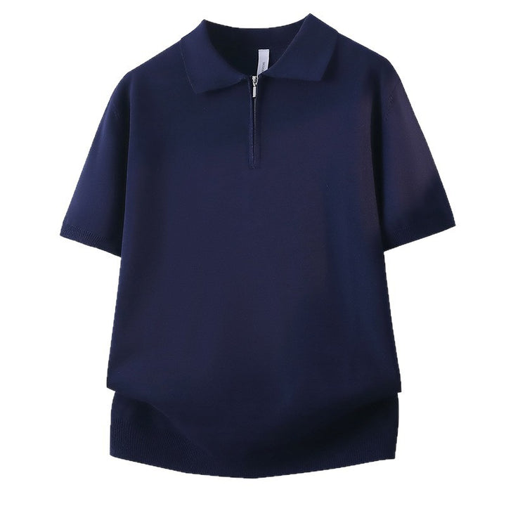 Damen Kurzarm Poloshirt mit Reißverschluss – Avérine