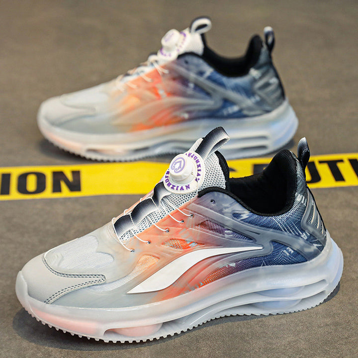 Unisex Transparente TPU-Sneaker mit sichtbarer Luftkammer und gradientem Mesh-Obermaterial Echoarchiv