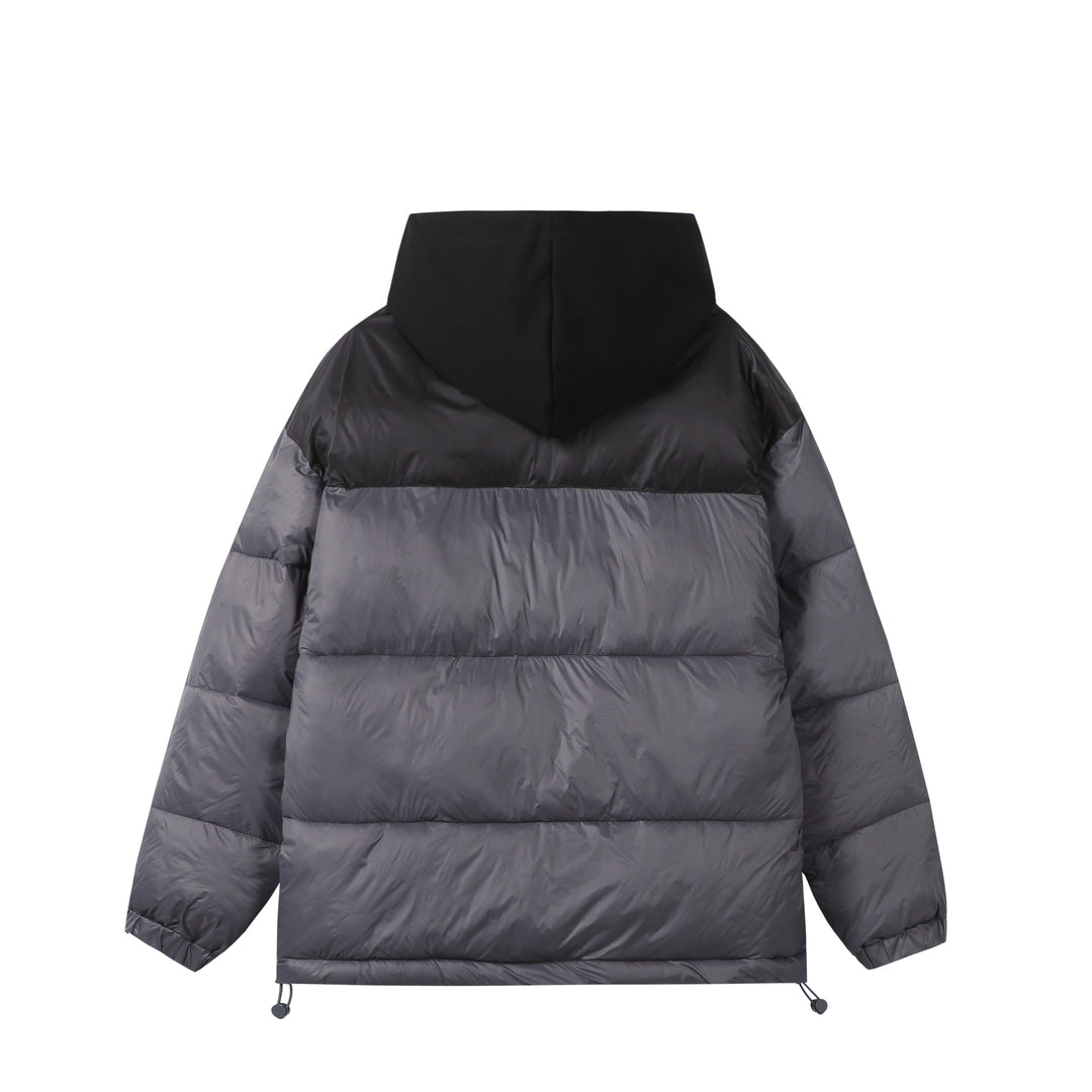 Unisex Kurz geschnittene High‑Loft Pufferjacke mit innenliegender Kapuze und Tunnelzugsaum Echoarchiv