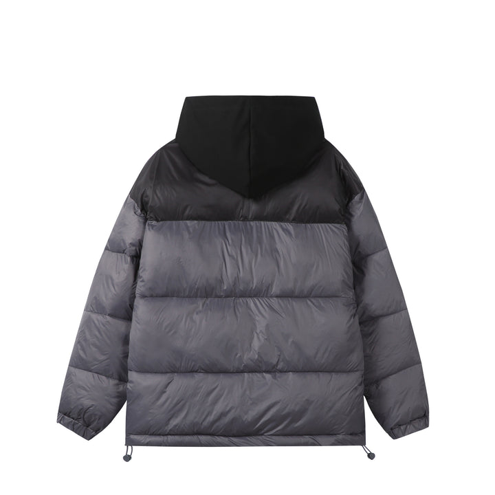 Unisex Kurz geschnittene High‑Loft Pufferjacke mit innenliegender Kapuze und Tunnelzugsaum Echoarchiv