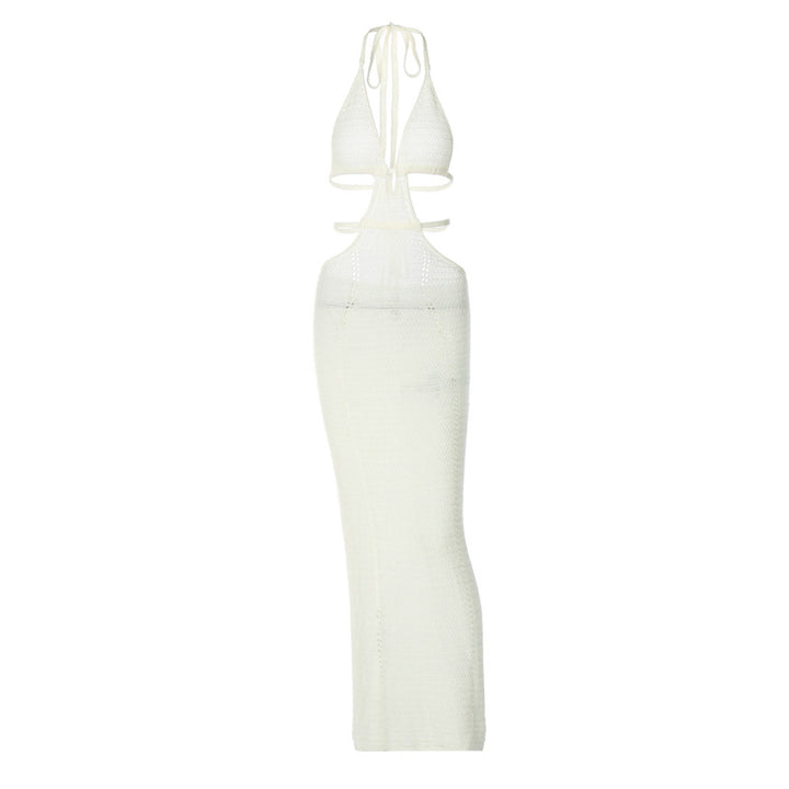Damen Strick-Tankkleid mit cut-out Details und länglichem Schnitt Echo Archiv