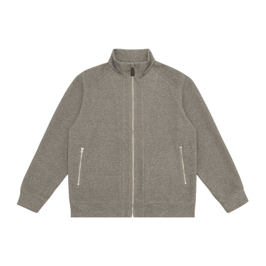 Unisex Zip-Sweatjacke mit Stehkragen, Raglanärmeln und Reißverschlusstaschen Echoarchiv