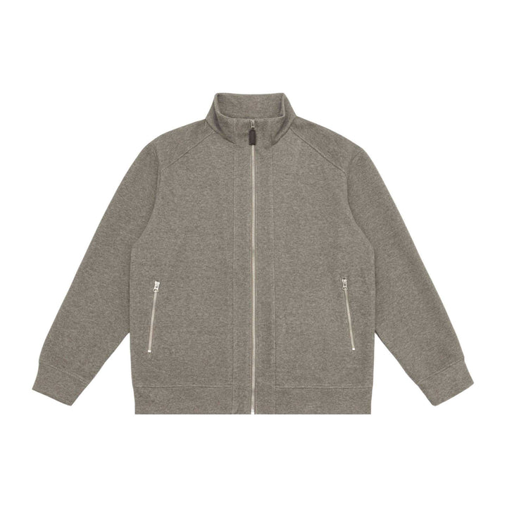 Unisex Zip-Sweatjacke mit Stehkragen, Raglanärmeln und Reißverschlusstaschen Echoarchiv