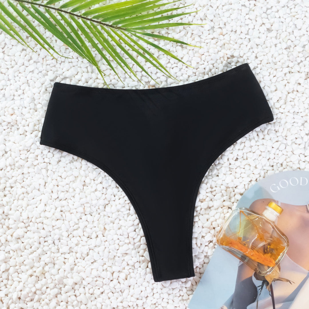 Damen Hochgeschnittene Bikini-Hose im minimalistischen Design mit komfortablem Bund Echo Archiv