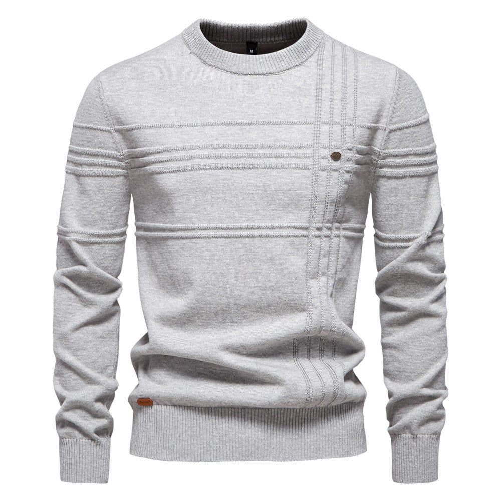 Herren Strickpullover mit modernem Strukturdesign und Komfortpassform Echoarchiv