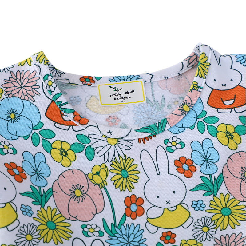 Mädchen Sommerkleid mit buntem Blumen- und Tierdesign Echo Archiv