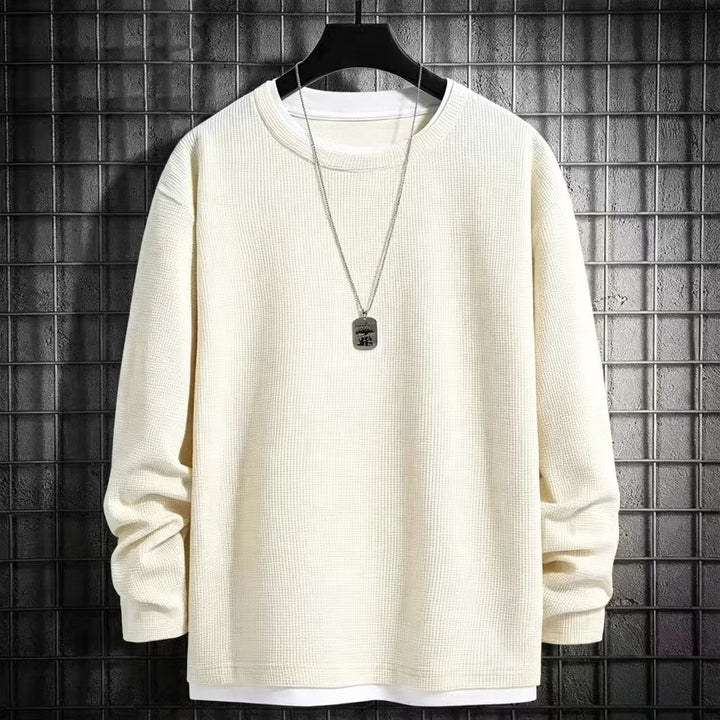 Herren Langarmshirt mit strukturiertem Design Echoarchiv
