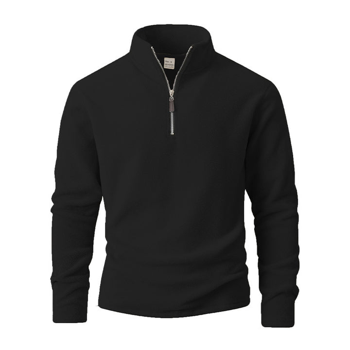 Herren Fleece Pullover mit Stehkragen Echoarchiv