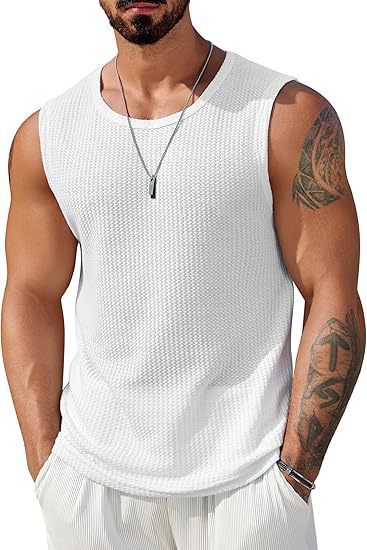 Herren Sportliches Tanktop mit atmungsaktiver Wabenstruktur Echo Archiv