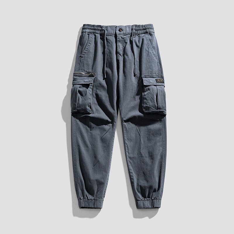 Herren Cargo-Joggerhose aus Baumwollmix mit Elastischem Tunnelzugbund und Multifach‑Taschen Echo Archiv