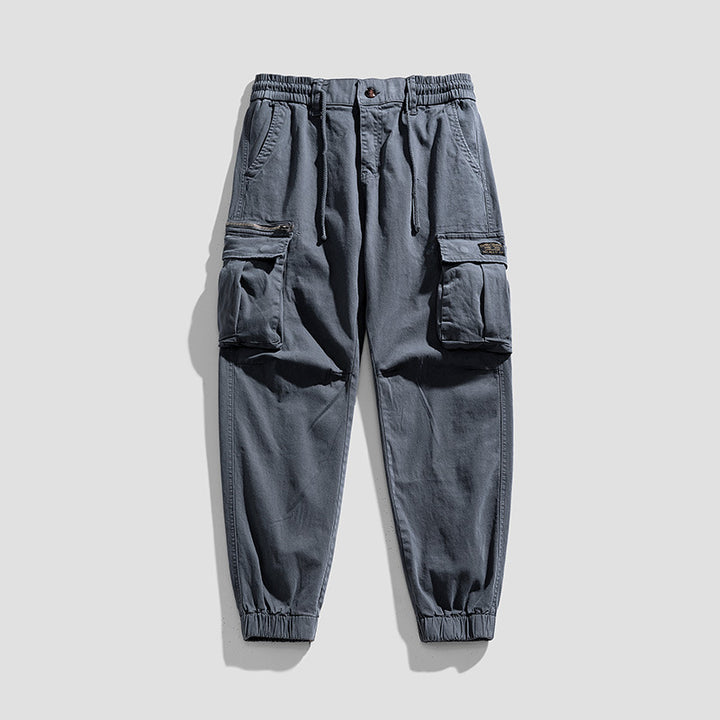 Herren Cargo-Joggerhose aus Baumwollmix mit Elastischem Tunnelzugbund und Multifach‑Taschen Echo Archiv