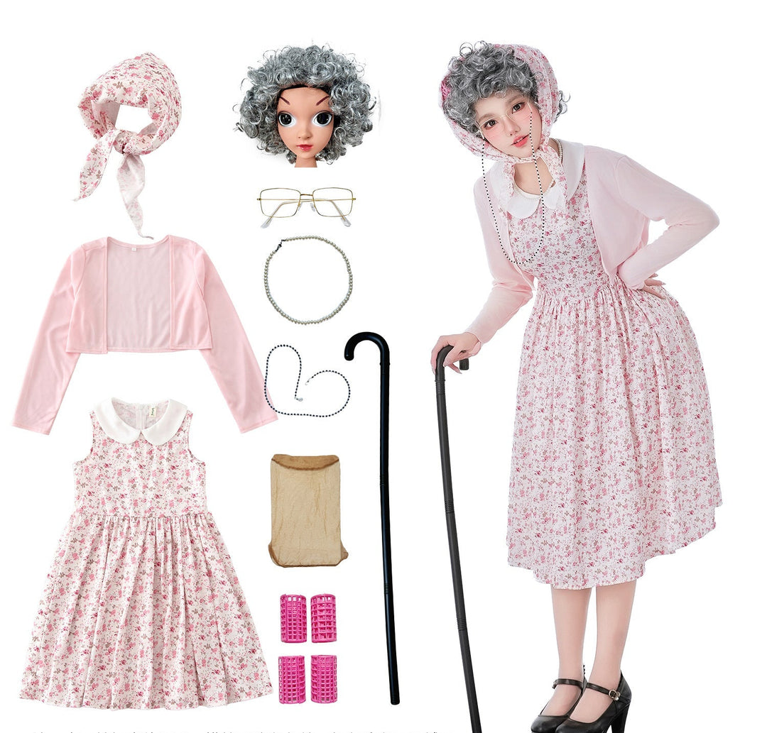 Damen Vintage-blumenmuster Kleid mit schwingendem Rock und eleganten Details Echo Archiv
