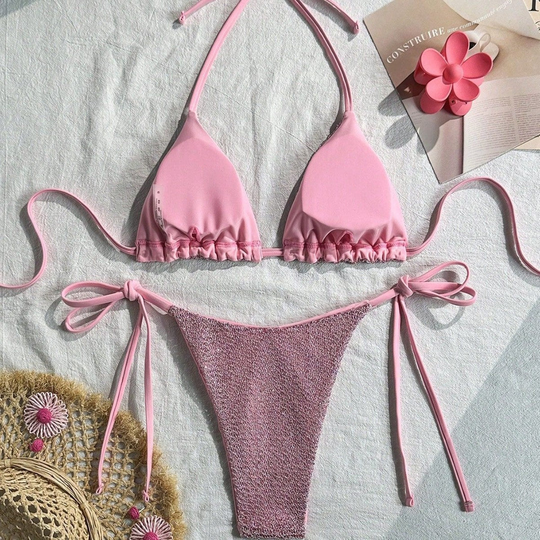 Damen Triangel-Bikini mit funkelnden Akzenten Echo Archiv