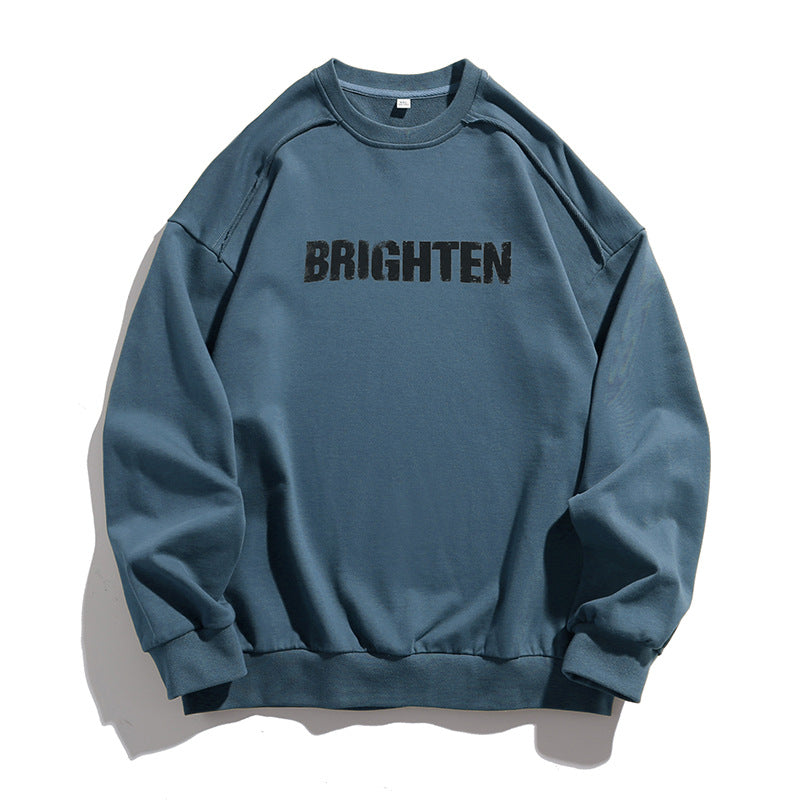 Unisex Oversize‑Sweatshirt mit Distressed‑Raglan, Statement‑Print und geripptem Saum Echo Archiv