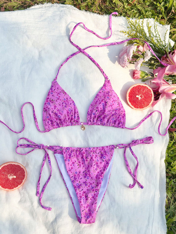 Damen Triangel-Bikini mit verspielten Bindebändern Echo Archiv