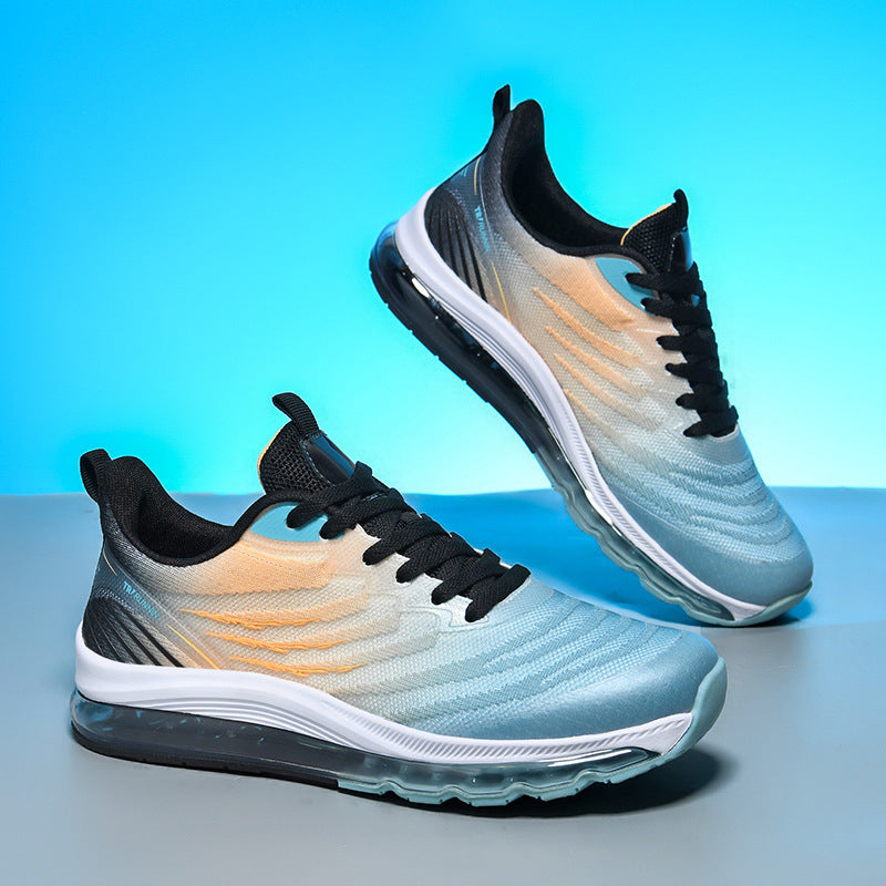 Unisex atmungsaktive Air‑Cushion Running‑Sneaker mit sichtbarer Hohlkammer‑Zwischensohle und leichter Strickkonstruktion – Tavélo