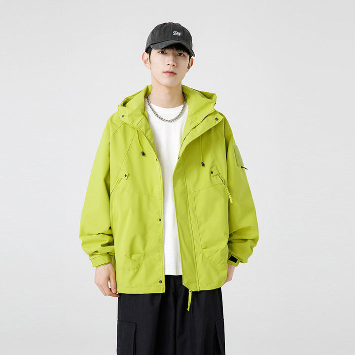 Herren Leichte Funktionsjacke mit hohem Kragen und praktischen Taschen Echoarchiv