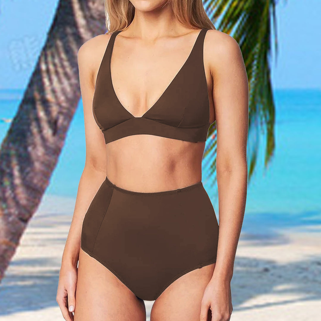 Damen Hochgeschnittener Bikini mit vorteilhaftem Schnitt Echo Archiv