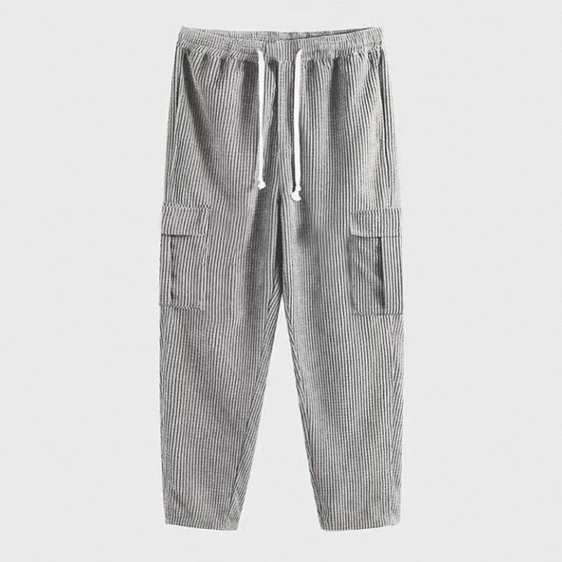 Herren Cargo-Hose mit elastischem Bund und praktischen Taschen Echoarchiv