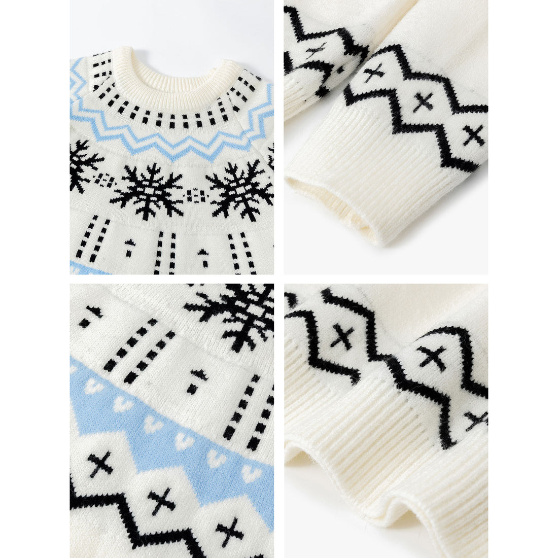 Damen Weicher Strickpullover mit Wintermotiv Echoarchiv