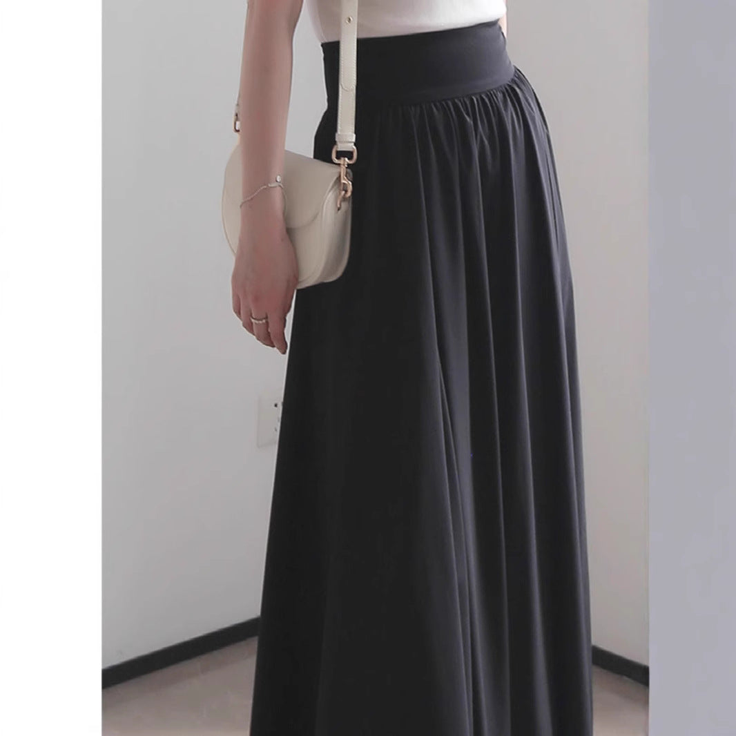 Damen Eleganter Maxi-Rock mit fließendem Schnitt Echoarchiv