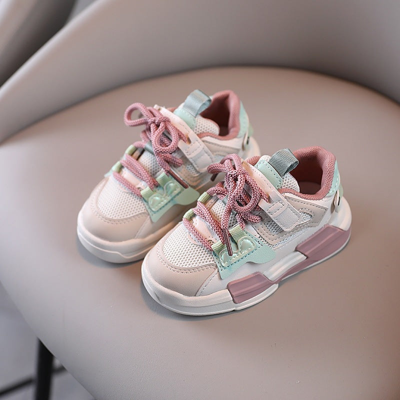 Damen Gepolsterte Freizeit‑Sneaker mit Mesh‑Einsätzen und dämpfender Plateausohle Echoarchiv