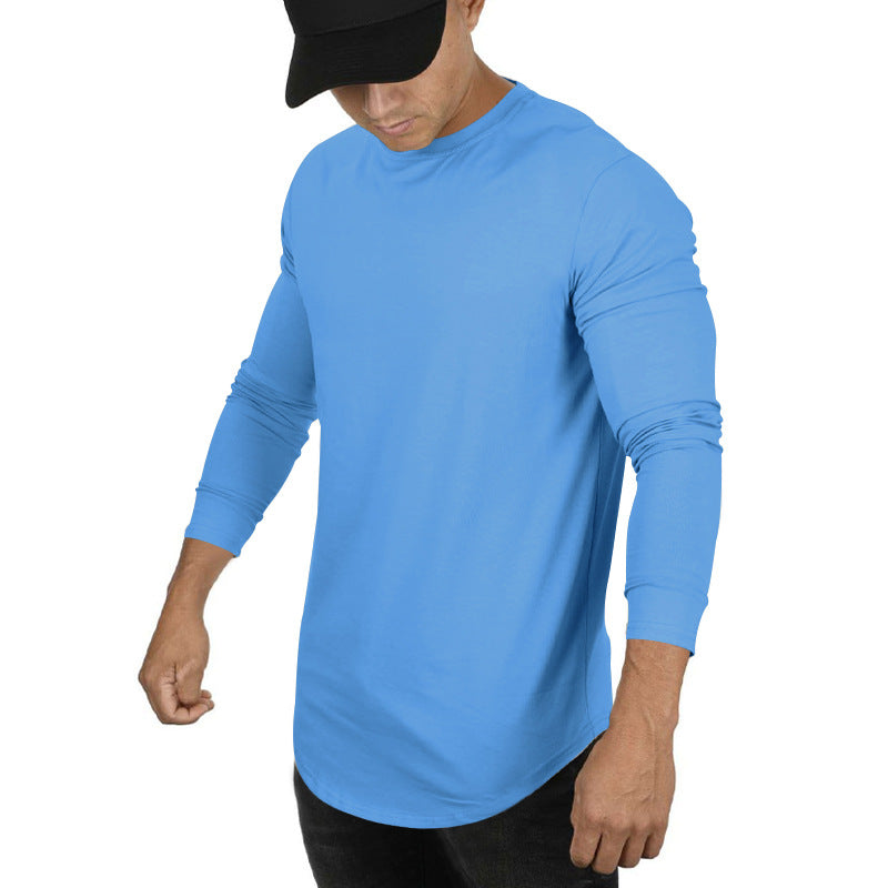 Herren lässiges Langarm-T-Shirt mit modernem Schnitt und elastischen Bündchen Echoarchiv