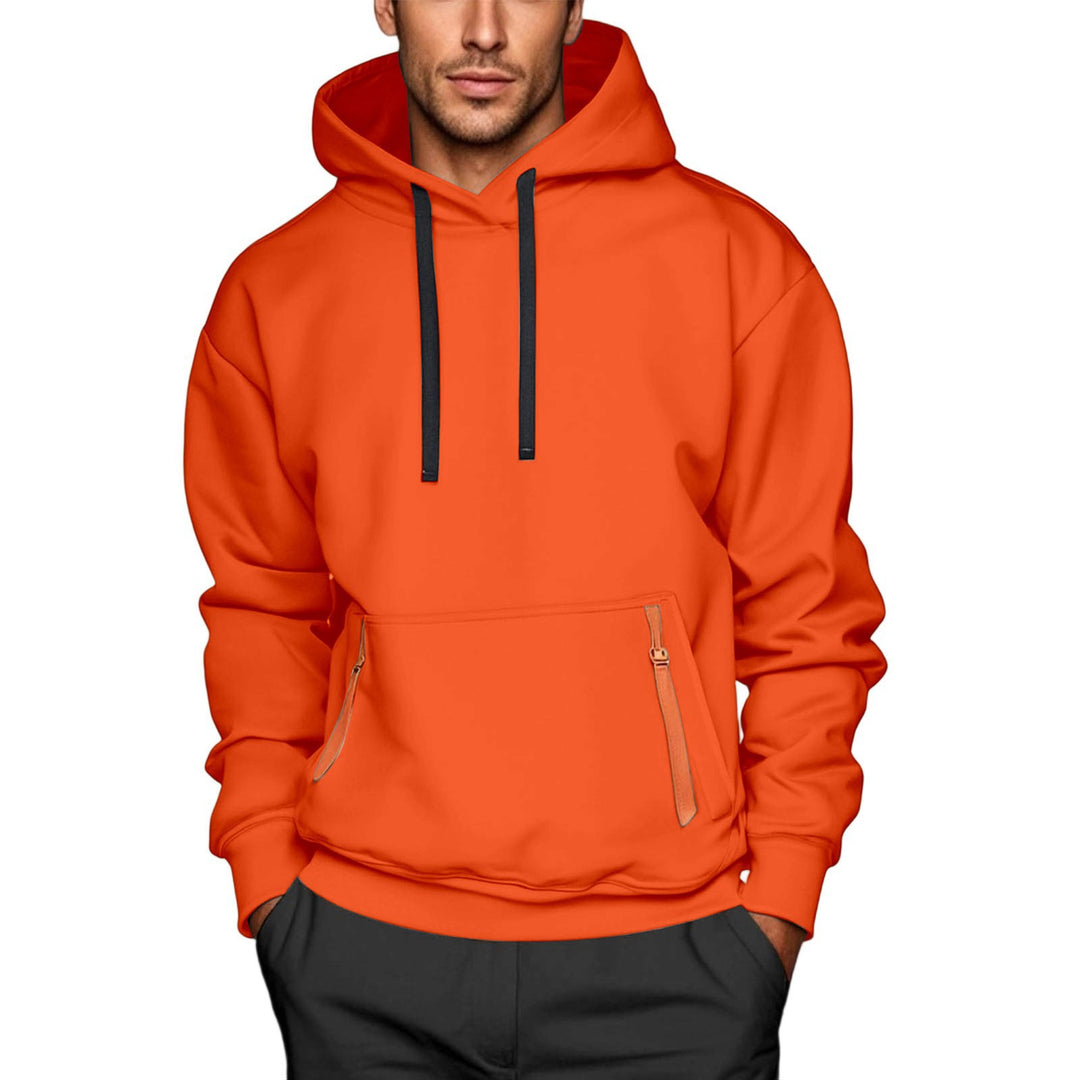Herren sportlicher Kapuzenpullover mit stylischen Reißverschlusstaschen Echoarchiv