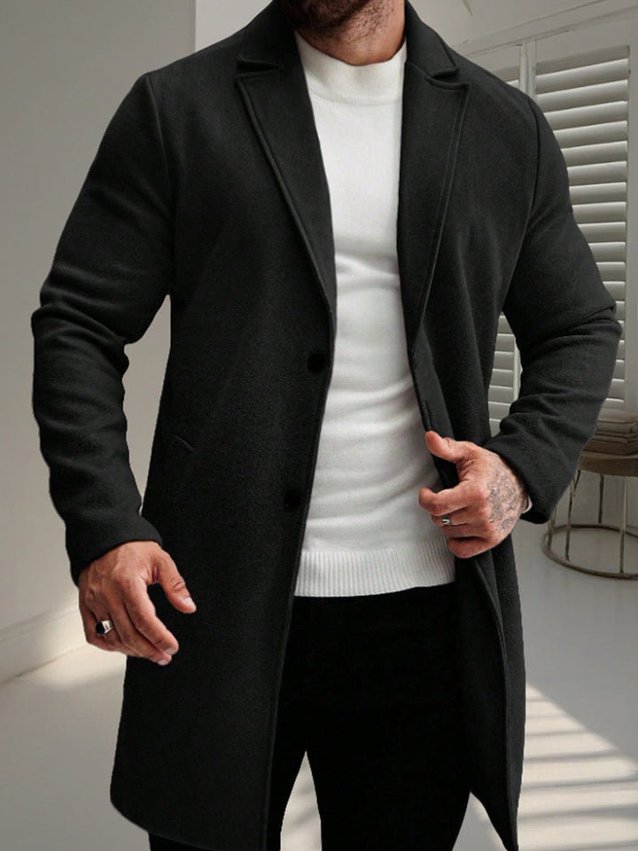 Herren eleganter Wollmantel Echoarchiv