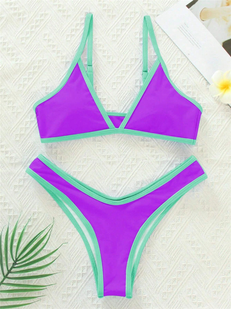 Damen Bikini-Set mit sportlichem Schnitt und trendigen Kontrastdetails Echo Archiv