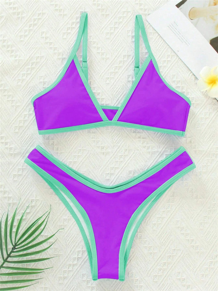 Damen Bikini-Set mit sportlichem Schnitt und trendigen Kontrastdetails Echo Archiv