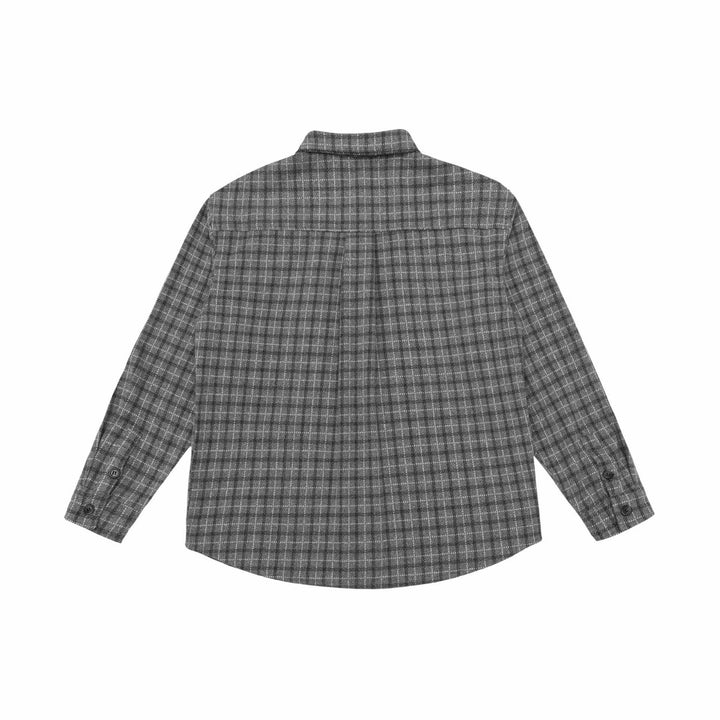 Unisex Kariertes Hemdjacke-Overshirt aus Wollmischung Echoarchiv