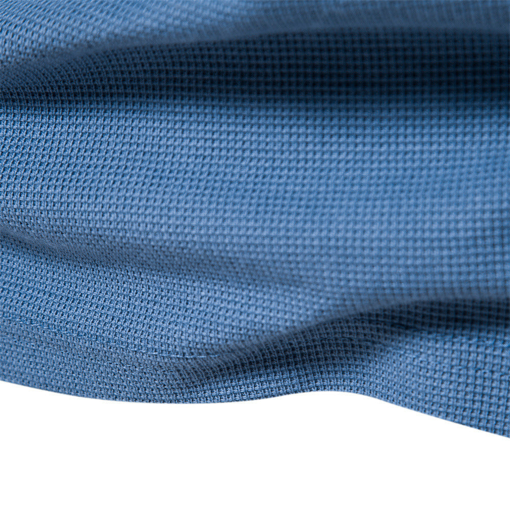 Herren Langarm-Henley-Shirt mit strukturierter Oberfläche und modischer Knopfleiste Echoarchiv