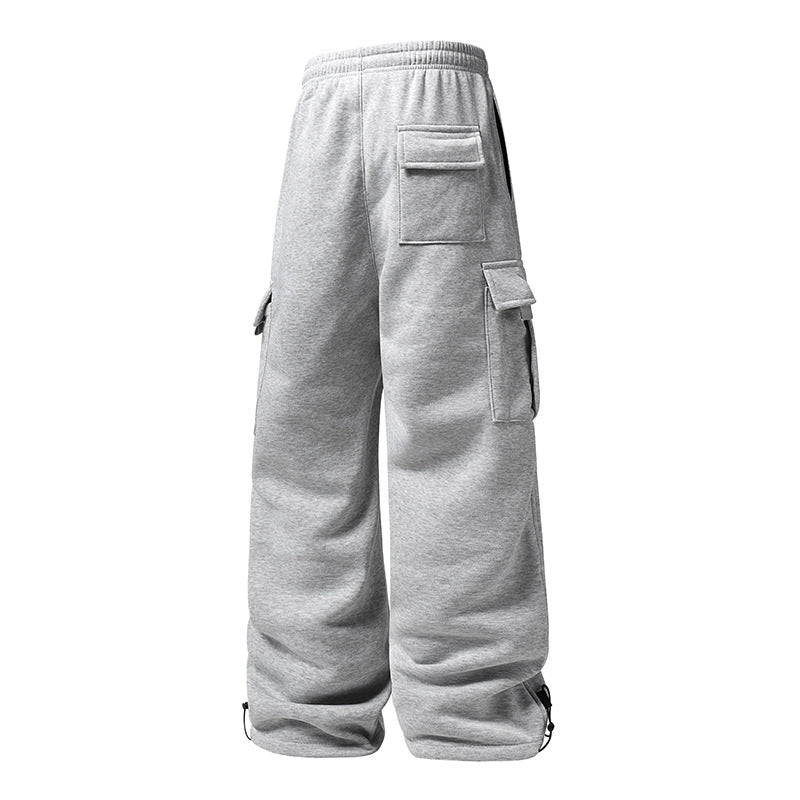 Herren Weite Cargo-Jogginghose mit Thermofleece, Tunnelzugbund & verstellbaren Beinabschlüssen Echoarchiv