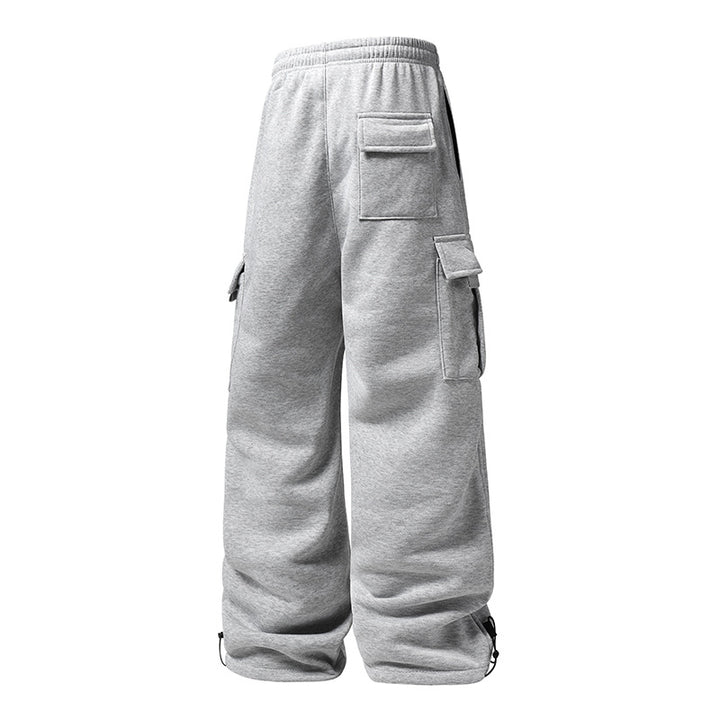 Herren Weite Cargo-Jogginghose mit Thermofleece, Tunnelzugbund & verstellbaren Beinabschlüssen Echoarchiv