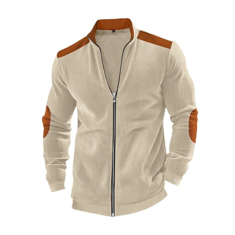 Herren Sportjacke mit modernem Reißverschluss und komfortablen Schulterbesätzen Echoarchiv