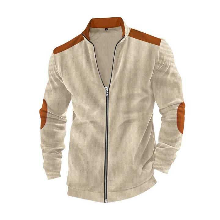 Herren Sportjacke mit modernem Reißverschluss und komfortablen Schulterbesätzen Echoarchiv