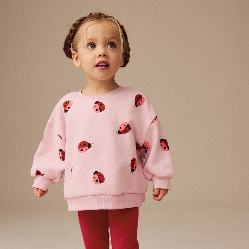 Mädchen Sweatshirt mit fröhlichem Marienkäfer-Motiv Echo Archiv
