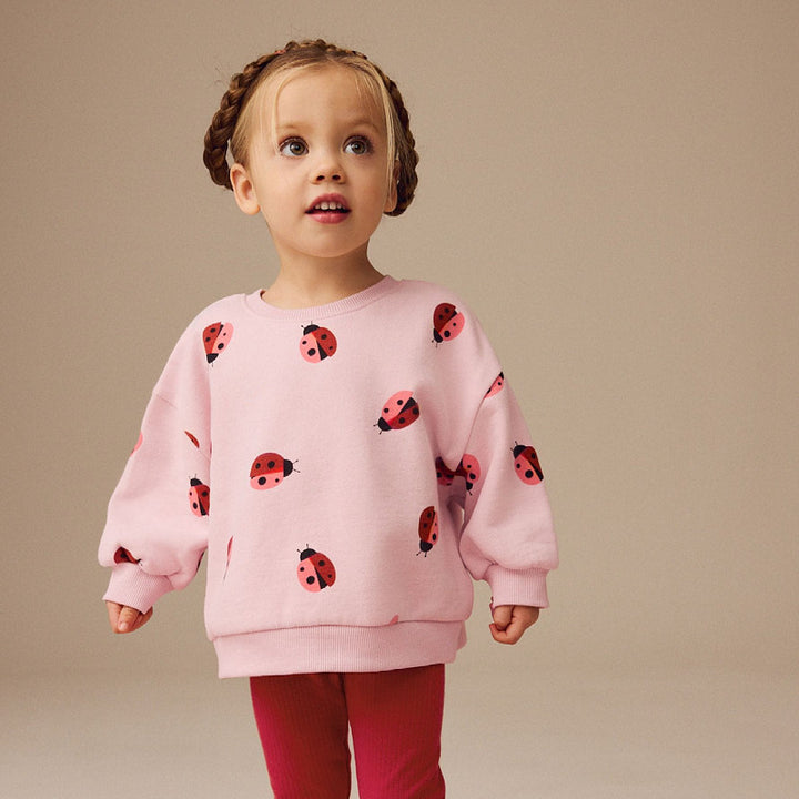 Mädchen Sweatshirt mit fröhlichem Marienkäfer-Motiv Echo Archiv