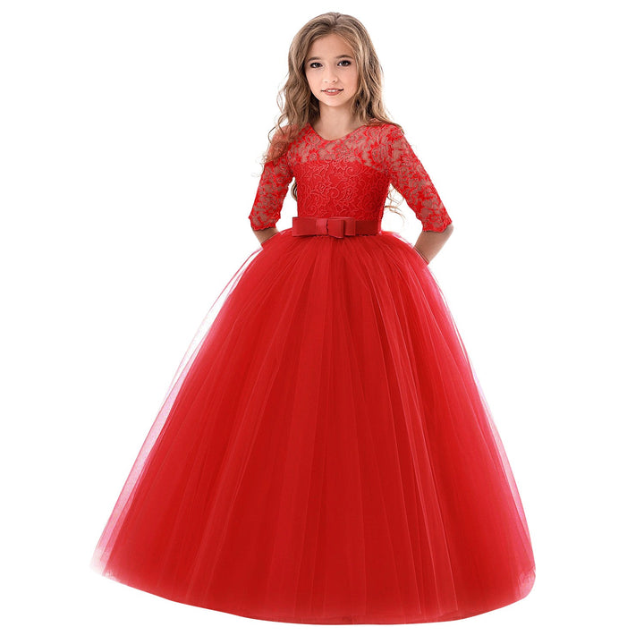 Damen Prinzessinnenkleid mit Spitzenoberteil und Tüllrock Echoarchiv