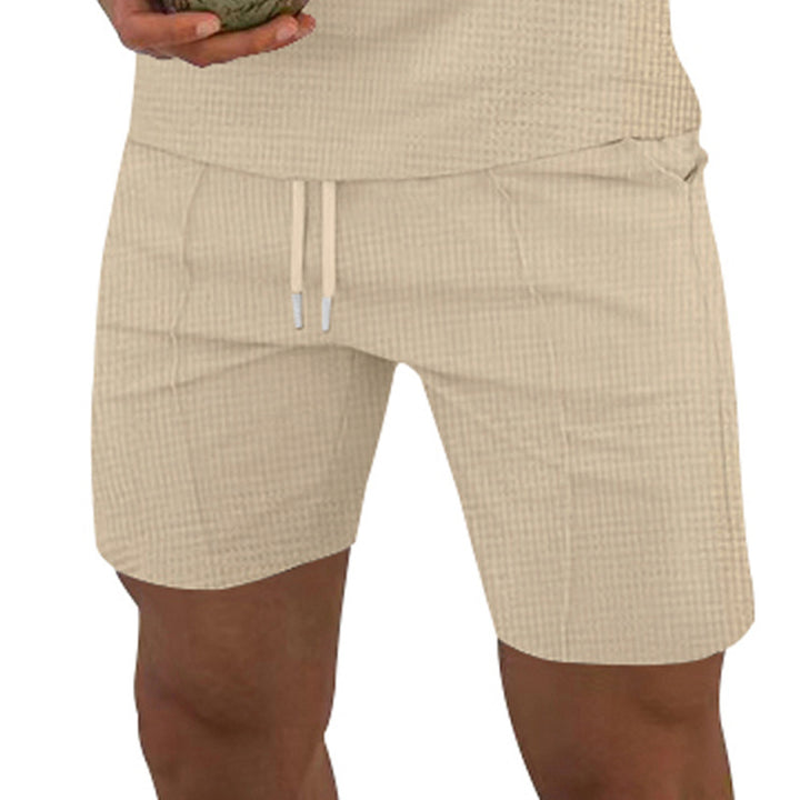 Herren Freizeithose mit elastischem Bund und strukturiertem Design Echoarchiv
