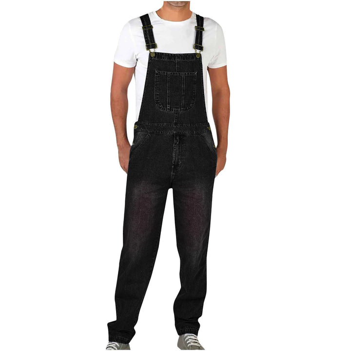 Herren JEchoarchivns Latzhose mit Taschen und verstellbaren Trägern